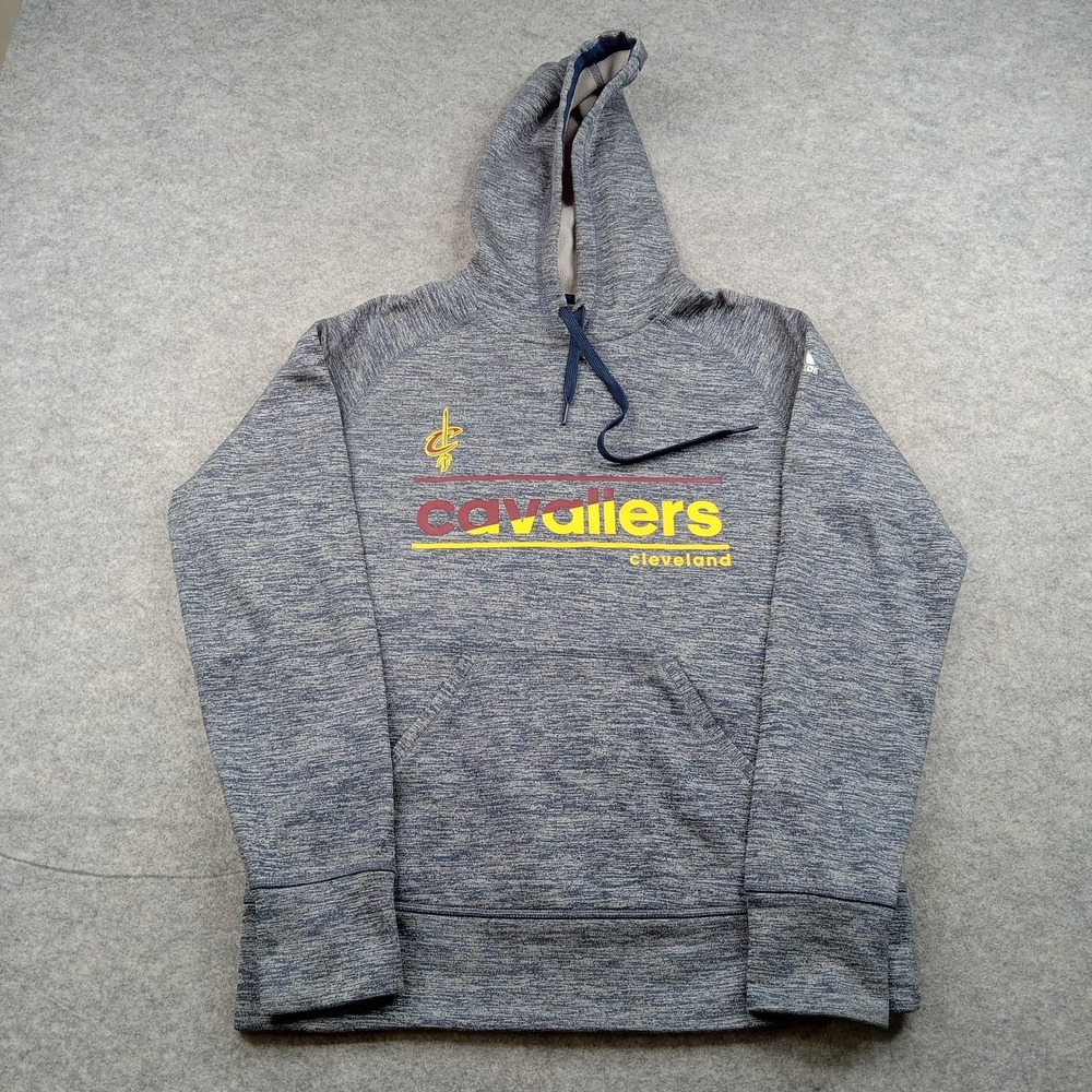 Cleveland Cavaliers Hoodie Mens Medium Blue NBA Basketball Adidas ClimaWarm